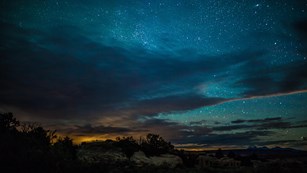 Milky Way at the Needles Canyonlands National Park. NPS/Emily Ogden.