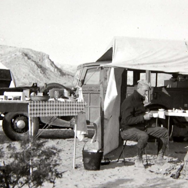 Remote expedition camp