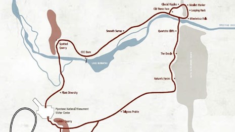 Pipestone National Monument Map Pipestone National Monument (U.s. National Park Service)