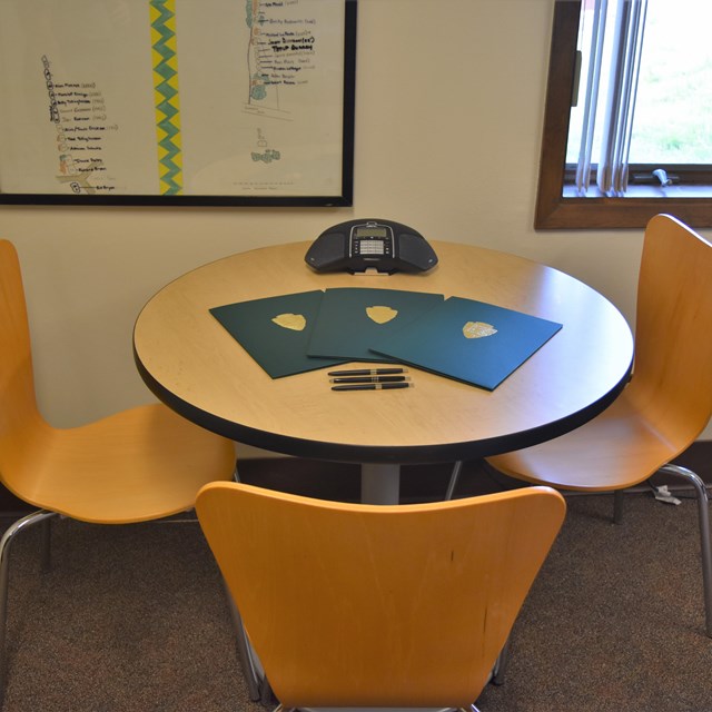 The superintendent's desk