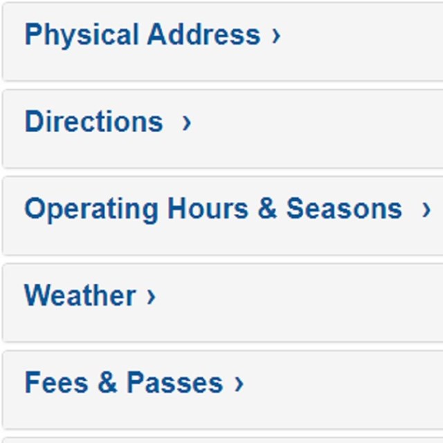 A screenshot of the Basic Information page for Pipestone National Monument
