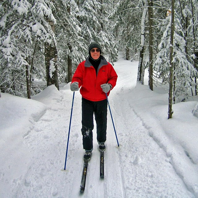 Cross-country skiing at Pictured Rocks