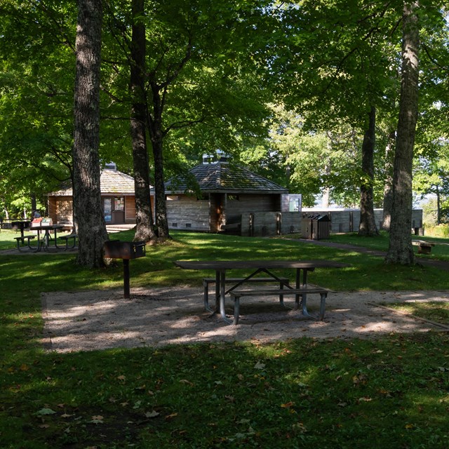 Picnic benches 