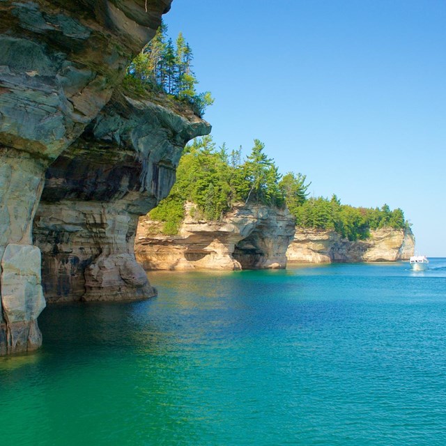 Cliffs along the Lake Superior shoreline