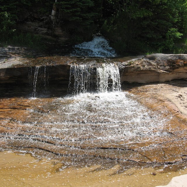 Elliot Falls, a small waterfall within the park