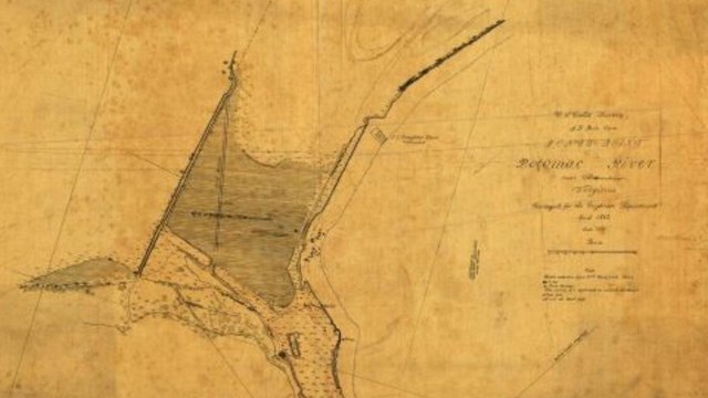 Brown map showing a parcel of land called Jones Point 