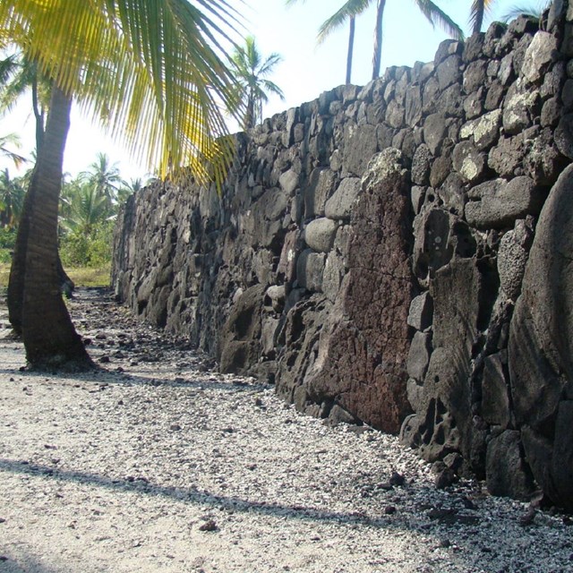 The Great Wall extends across the Royal Grounds.