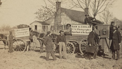 Historic photo of a Civil War photographer in Beaufort