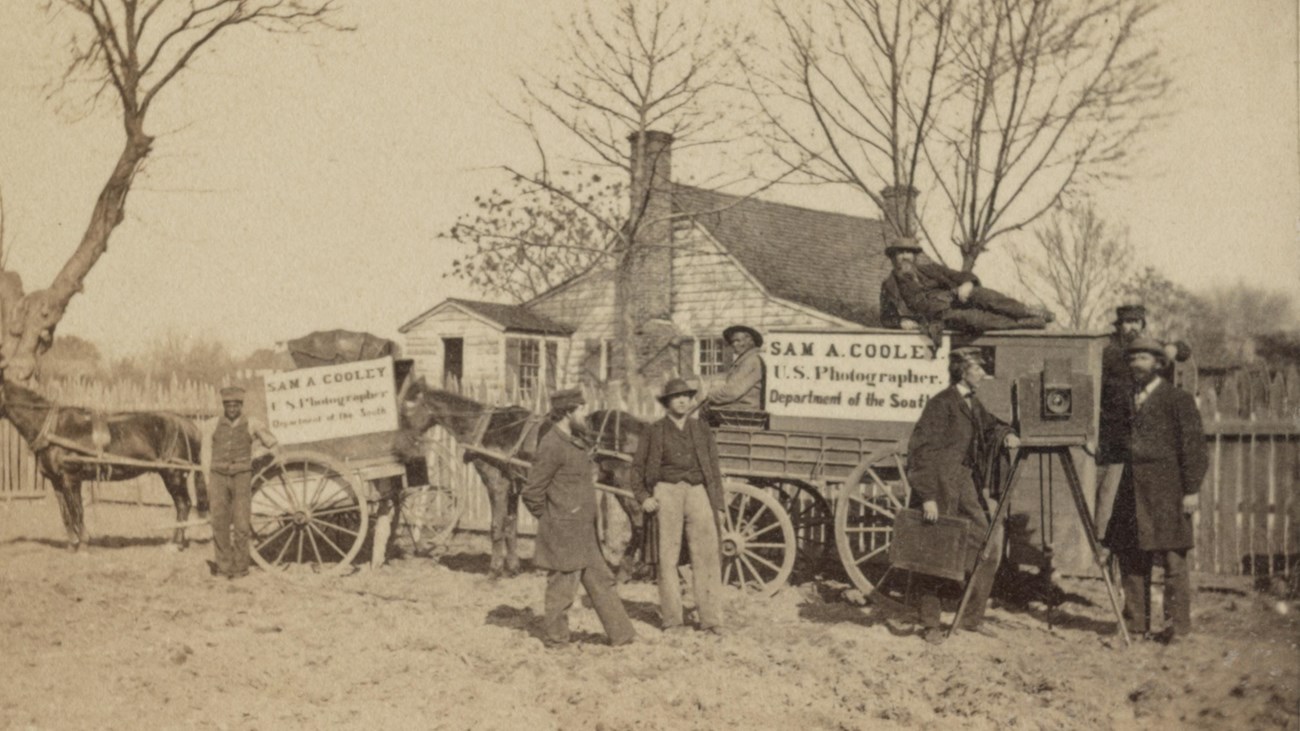 Historic Photo of a Civil War photographer