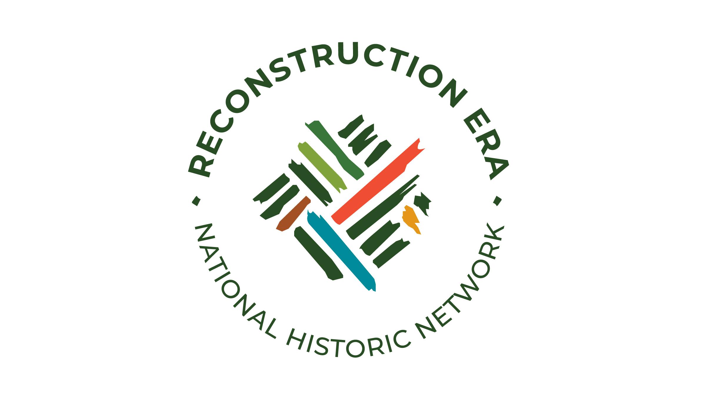 Collage of African American congressmen with The Reconstruction Era National Historic Network title
