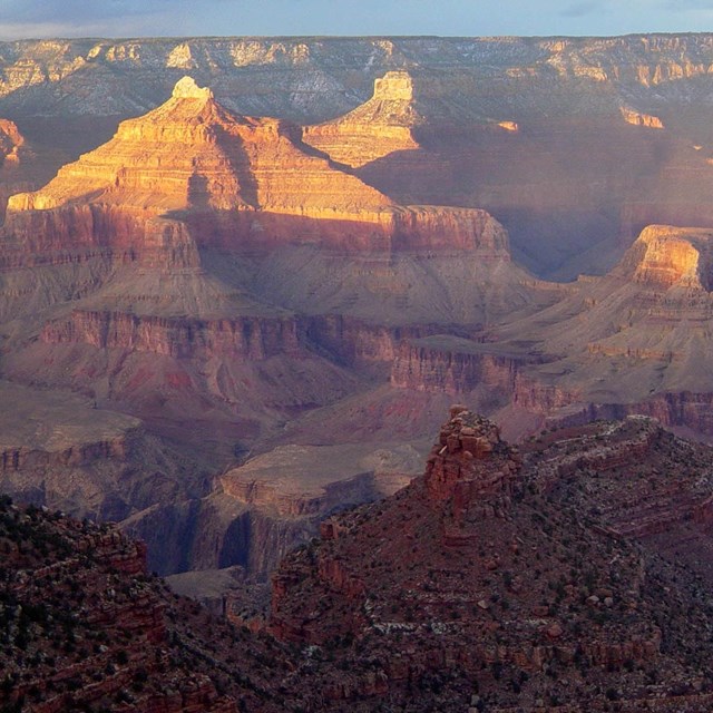 Sunset over the Grand Canyon