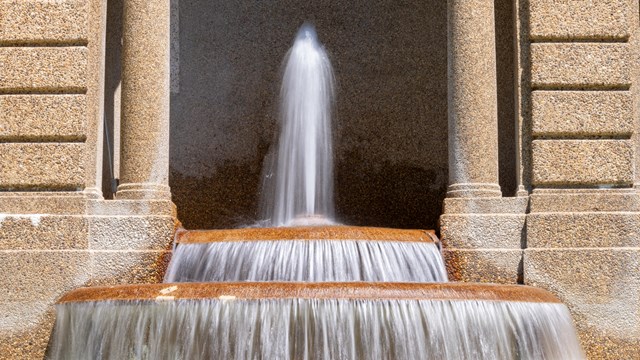 a fountain cascade