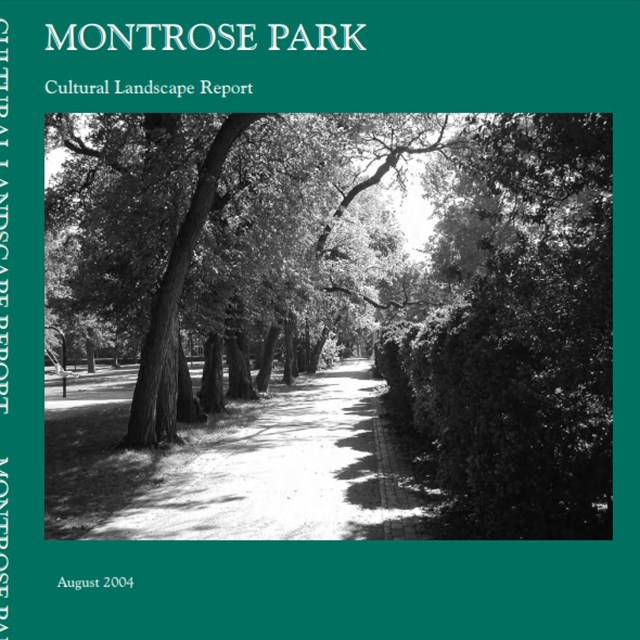 Dark Green Cover with a photo of montrose