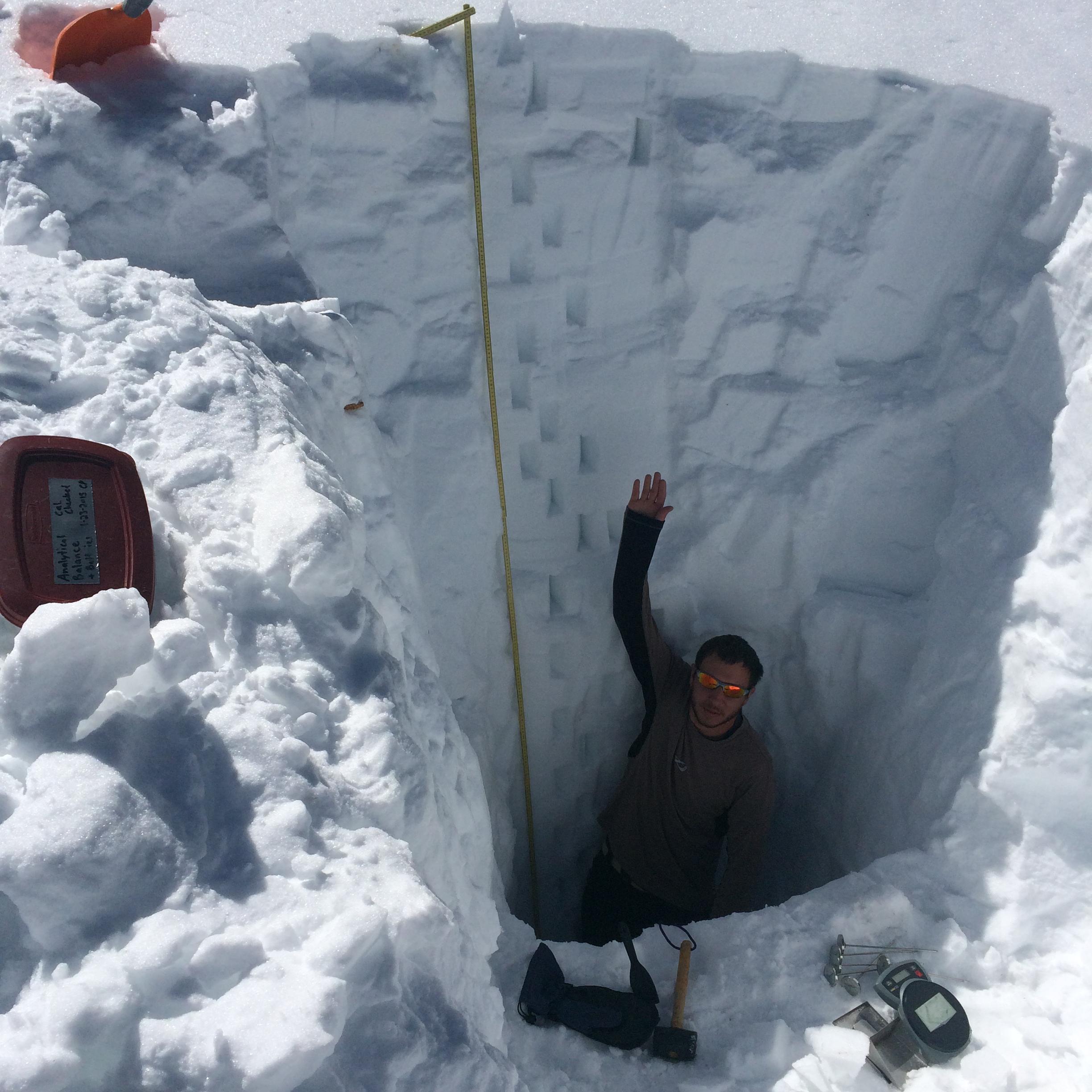 Snow chemistry monitoring.