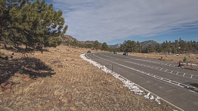 View of Beaver Meadows Entrance on a Sunny Spring Day