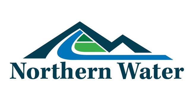 The Northern Water logo which includes a mountain with a stream. 