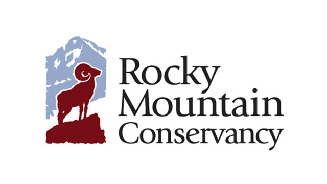 The Rocky Mountain Conservancy Logo with bighorn sheep.