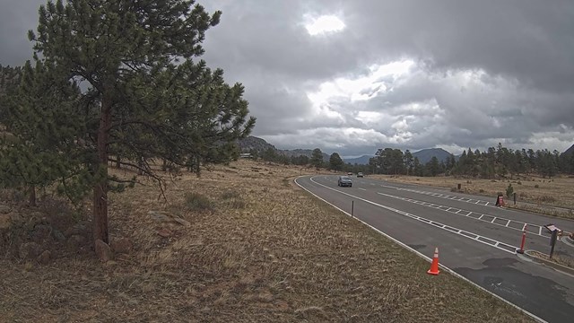 View of the entrance at Beaver Meadows on a cloudy day