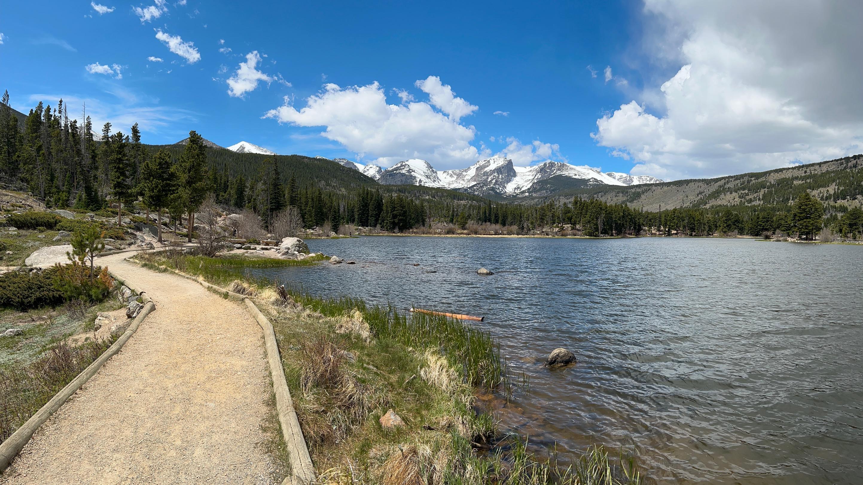 Sprague Lake in summer