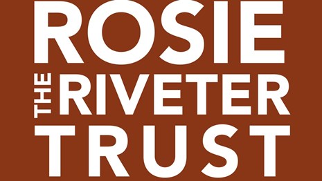 Rosie Trust Logo. Text on color background. 