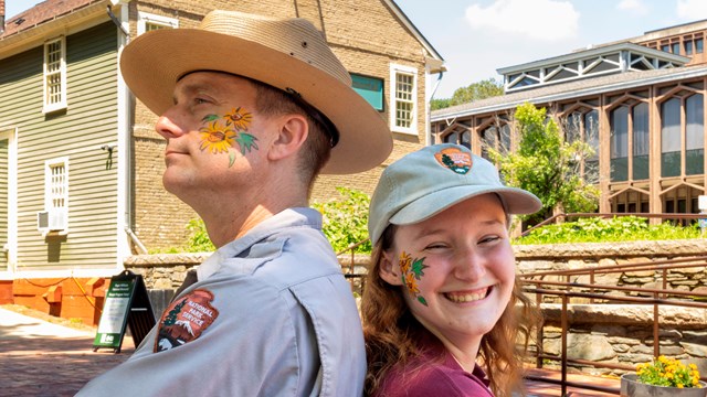 To NPS staff members enjoy a summer day