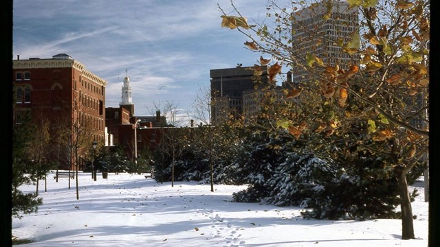 Image of snowy Providence 