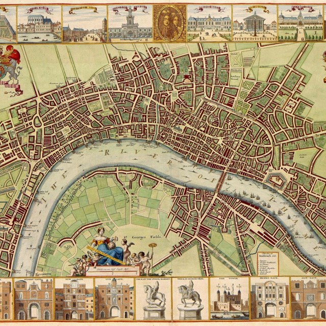 Map of 17 century London