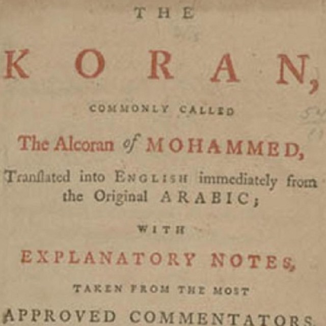 Thomas Jefferson's copy of the Holy Qu'ran 