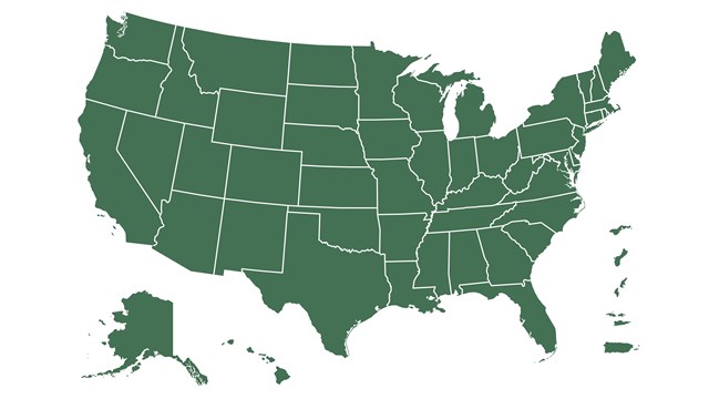 Map of the U.S.