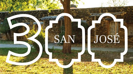 View of Mission San Jose church at dusk