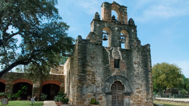 View of church at Mission Espada