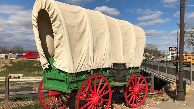 Covered wagon.