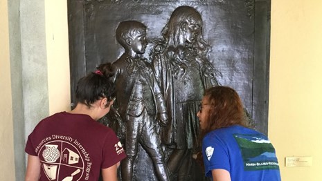 Saint Gaudens National Historical Park Blow Me Down Farm River view