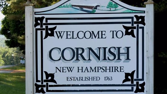 Welcome to Cornish, New Hampshire sign