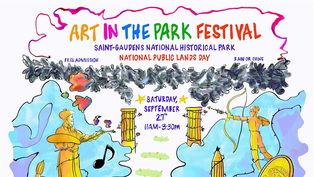 illustration of scenes from around the park