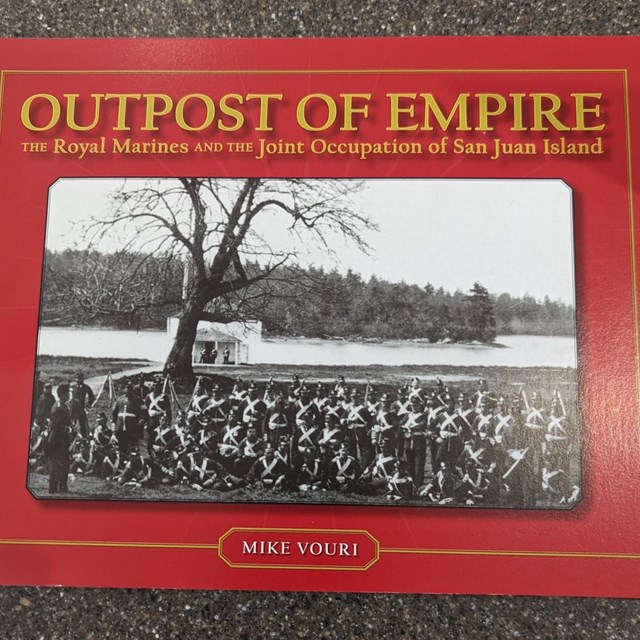 book cover of a book entitled Outpost of Empire featuring a photo of 19th century soldiers