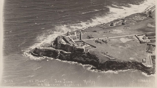 Aerial photo of Castillo San Felipe del Morro