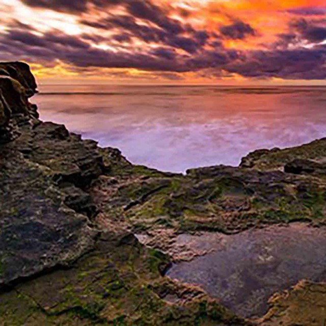 A sunset on the California Coast.