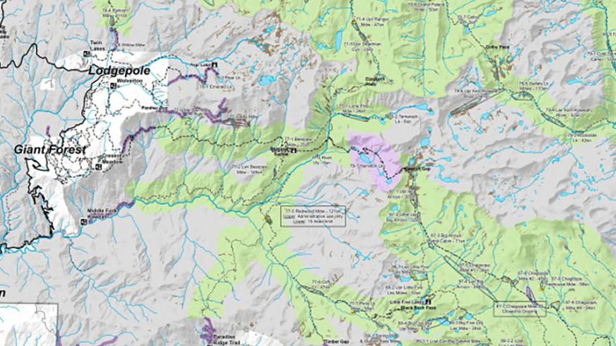 Sequoia Stock Use Grazing Map