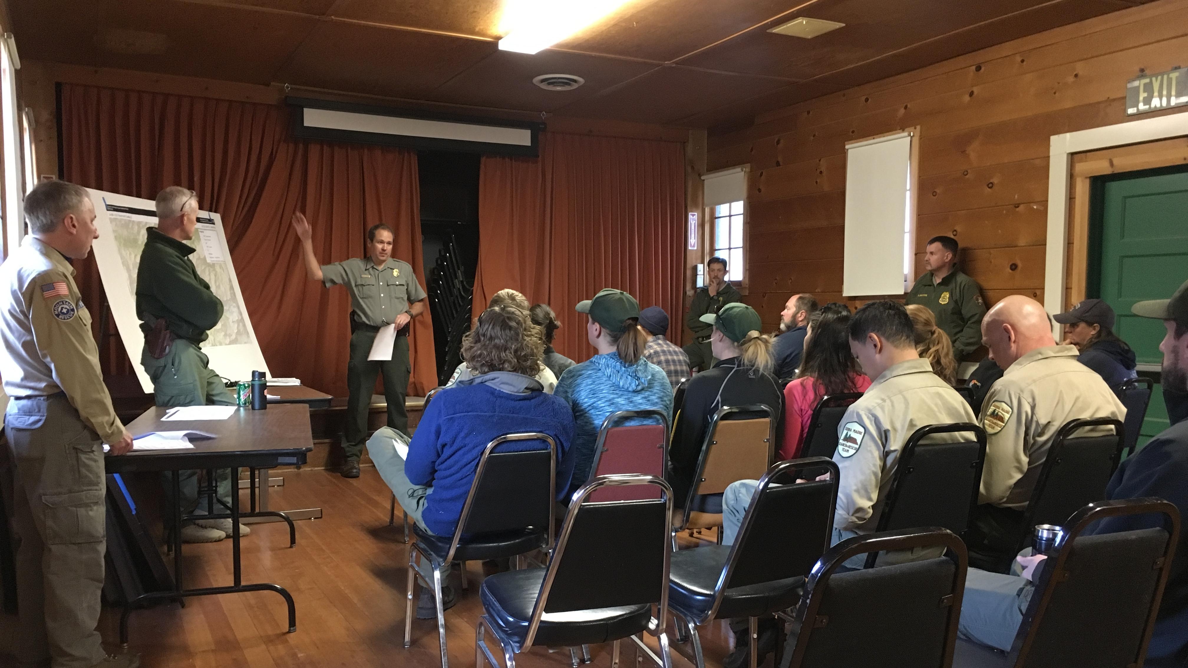 People seated at a presentation