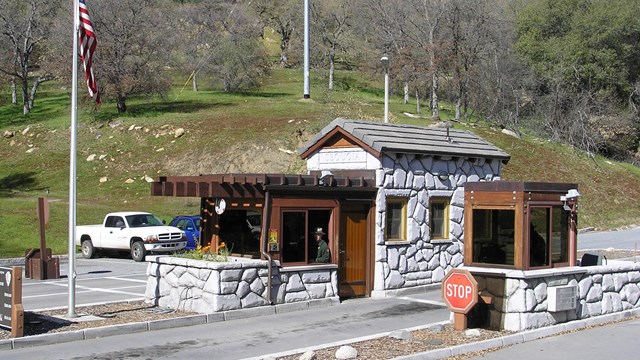 The Sequoia National Park entrance station