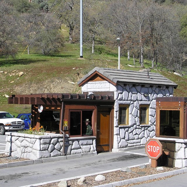 The Sequoia National Park entrance station