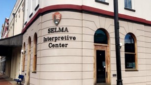 Front view of the Selma Interpretative Center