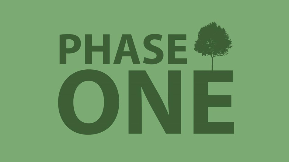 A logo of the words Phase One