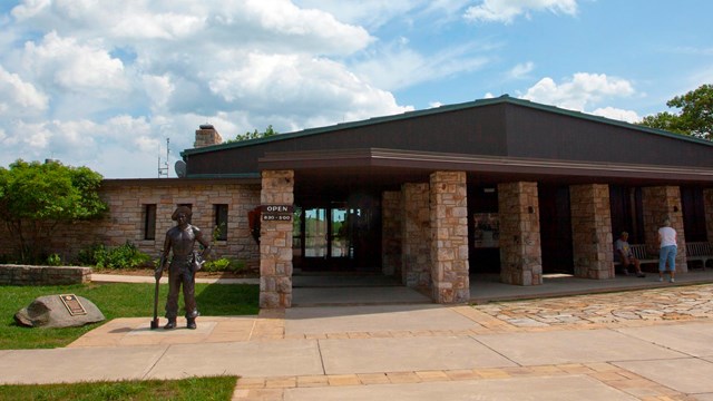 Byrd Visitor Center where the story of Shenandoah exhibit is displayed