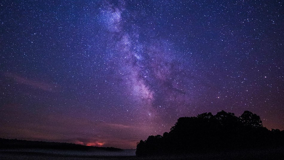 Milky Way glows above Glen Haven