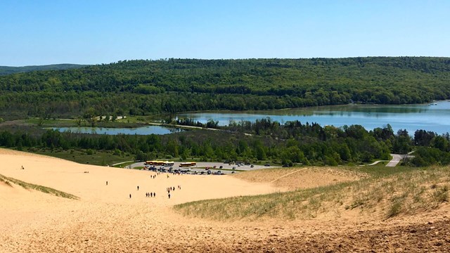 View of Glen Lake from Dune Climb