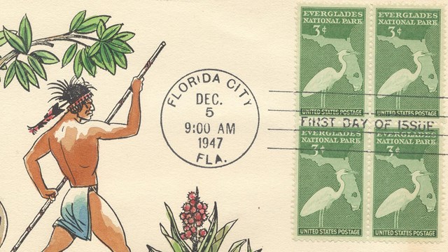 Everglades National Park dedication first-day cover