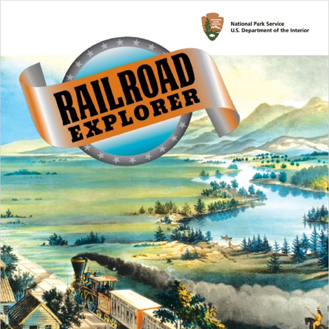 cover page of railroad explorer junior ranger book