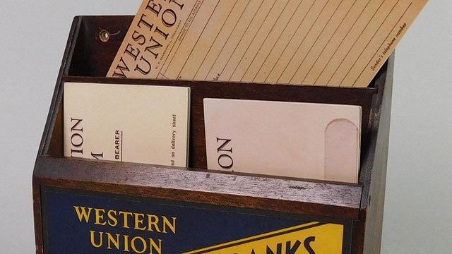 Western Union Display Rack